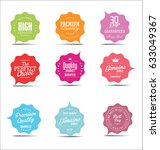 modern sale stickers collection  | Shutterstock .eps vector #633049367