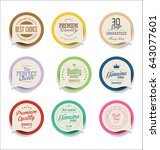 modern badges and labels... | Shutterstock .eps vector #643077601