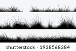 black grass silhouettes in set... | Shutterstock .eps vector #1938568384