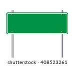 road sign isolated on white... | Shutterstock . vector #408523261