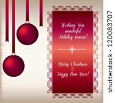 elegant vintage christmas and... | Shutterstock .eps vector #120083707