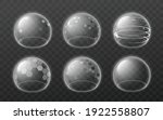 bubble shields set. protection... | Shutterstock .eps vector #1922558807