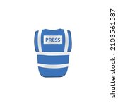safety vest for press  media... | Shutterstock .eps vector #2103561587