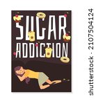 sugar addiction banner or... | Shutterstock .eps vector #2107504124