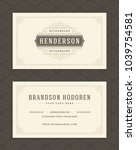 luxury business card and... | Shutterstock .eps vector #1039754581