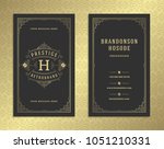 luxury business card and... | Shutterstock .eps vector #1051210331