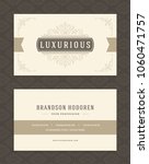 luxury business card and... | Shutterstock .eps vector #1060471757