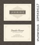 luxury business card template... | Shutterstock .eps vector #1095434117