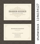 luxury business card and... | Shutterstock .eps vector #1146154127