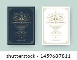 wedding invitation save the... | Shutterstock .eps vector #1459687811