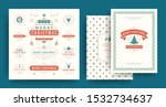 christmas labels and badges... | Shutterstock .eps vector #1532734637