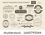 vintage typographic design... | Shutterstock .eps vector #1640795044