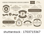 vintage typographic design... | Shutterstock .eps vector #1703715367