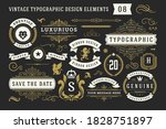 vintage typographic decorative... | Shutterstock .eps vector #1828751897