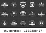 camping logos and badges... | Shutterstock .eps vector #1932308417