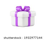 white gift box 3d vector icon... | Shutterstock .eps vector #1932977144