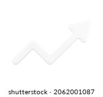 white growth graph arrow 3d... | Shutterstock .eps vector #2062001087