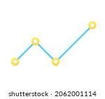 blue line diagram 3d icon.... | Shutterstock .eps vector #2062001114