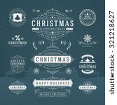 christmas decorations vector... | Shutterstock .eps vector #321218627