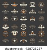 vintage logos design templates... | Shutterstock .eps vector #428728237