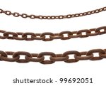 Rusty Old Steel Chain In Any...