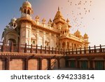 Small photo of The Jaswant Thada is a cenotaph located in Jodhpur, in the Indian state of Rajasthan. It was used for the cremation of the royal family of Marwar. Jodhpur Rajasthan India.