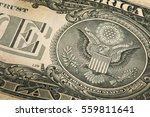 macro fragment banknote one us... | Shutterstock . vector #559811641