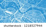 urban vector city map of... | Shutterstock .eps vector #1218527944
