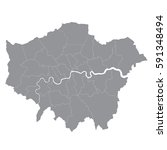 Greater London Map Showing All...