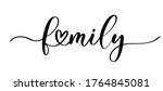 family vector calligraphic... | Shutterstock .eps vector #1764845081