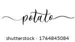 potato   vector calligraphic... | Shutterstock .eps vector #1764845084