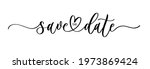 save the date. wavy elegant... | Shutterstock .eps vector #1973869424