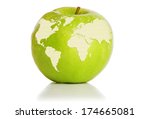Green Apple Representing Earth...