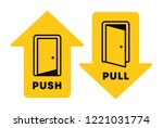 push and pull vector icon on a... | Shutterstock .eps vector #1221031774