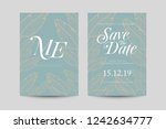 save the date decoration with... | Shutterstock .eps vector #1242634777