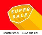 super sale poster or flyer... | Shutterstock .eps vector #1865505121