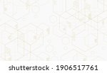 abstract geometric hexagon.... | Shutterstock .eps vector #1906517761