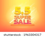 5.5 shopping day sale poster or ... | Shutterstock .eps vector #1963304317