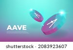 aave crypto currency themed... | Shutterstock .eps vector #2083923607