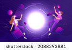 metaverse or virtual reality... | Shutterstock .eps vector #2088293881