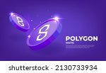 polygon  matic  coin... | Shutterstock .eps vector #2130733934