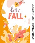seasonal autumn illustration.... | Shutterstock .eps vector #2046105044