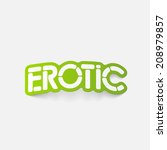 realistic design element  erotic | Shutterstock . vector #208979857