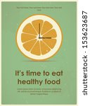 Retro Poster With Citrus For A...