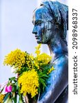 Small photo of Munich, Germany - February 6: replica of the famous Julia Capulet statue from Nereo Costantini in Munich on February 6, 2020