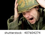 Shell Shocked American Soldier (Vietnam War)