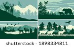 mountain forest animal wildlife ... | Shutterstock .eps vector #1898334811