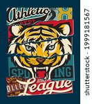 tiger sporting college athletic ... | Shutterstock .eps vector #1999181567