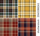 scottish tartan plaid fabric... | Shutterstock .eps vector #2063288261