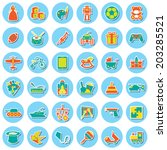 toys icon | Shutterstock .eps vector #203285521
